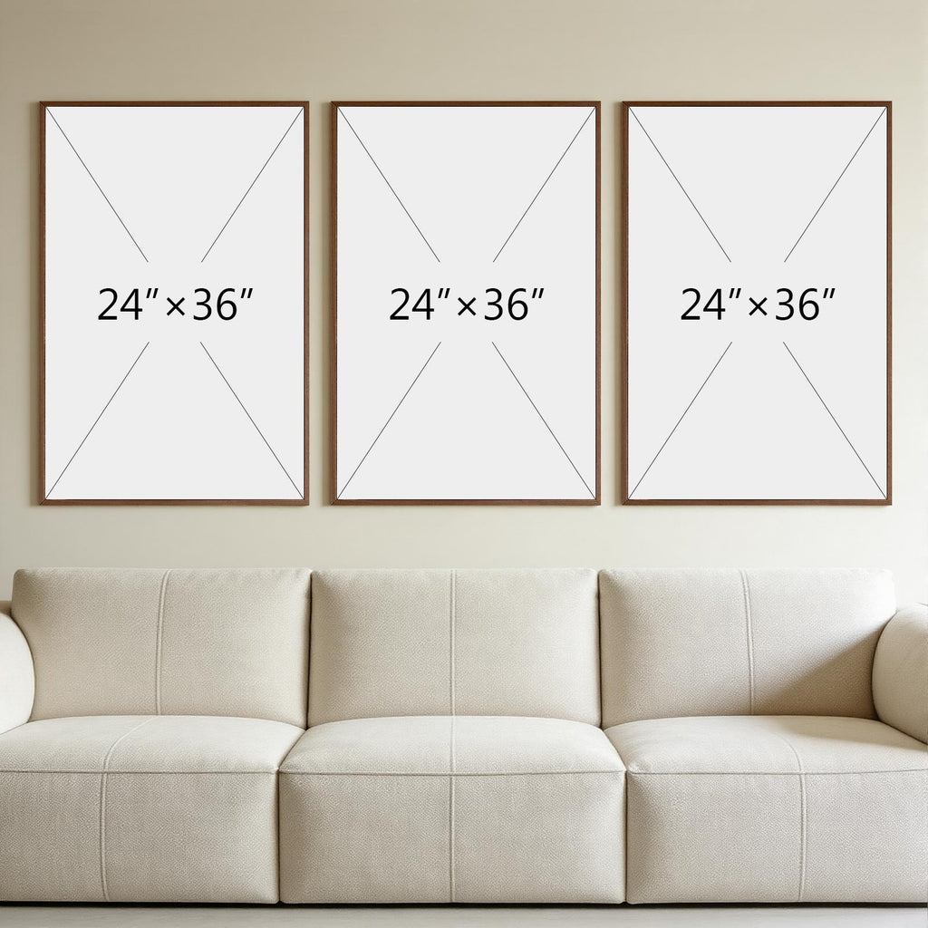 Large 3D Textured Wall Art for Living Room, Set of 3 Wabi Sabi Abstract Sandstone Relief Artwork with Solid Catalpa Wood Frame, Minimalist Triptych Pictures for Hallway Entryway, Sand Beige, 24x36 In